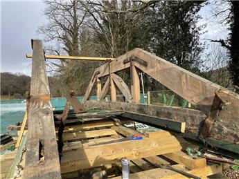 Bridge dismantled and stored